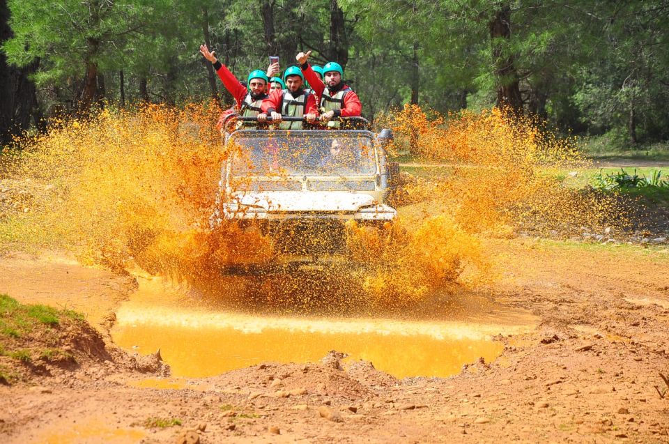 Antalya: Ziplining, Rafting, Jeep Tour & Quad Safari w/Lunch