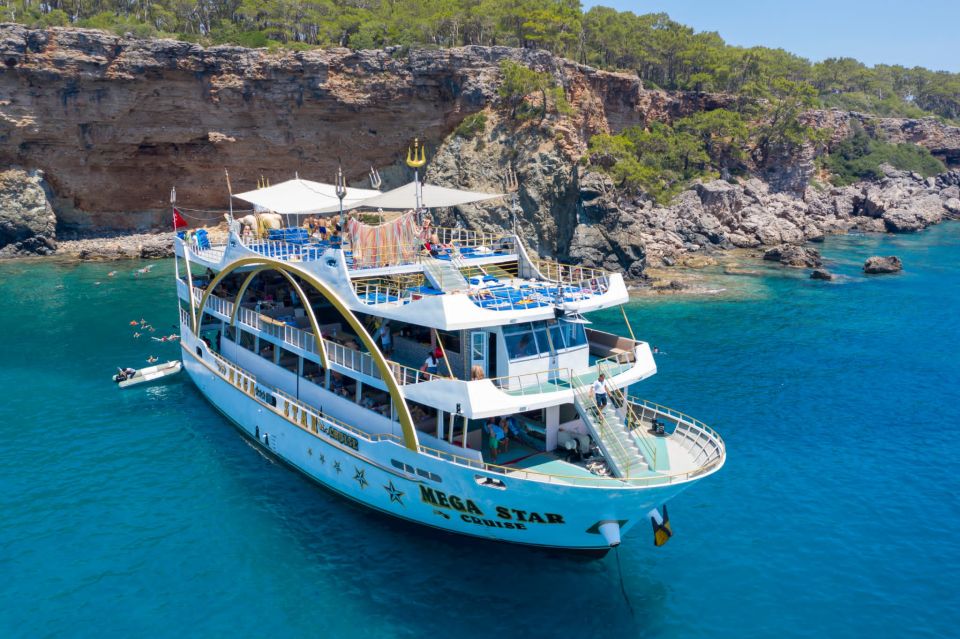 From Antalya: Full-Day Boat Tour with Lunch and Foam Party